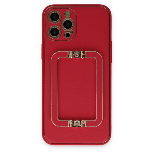 Newface iPhone 12 Pro Kılıf Coco Elit Kapak - Kırmızı Newface iPhone 12 Pro Kılıf Coco Elit Kapak - Kırmızı