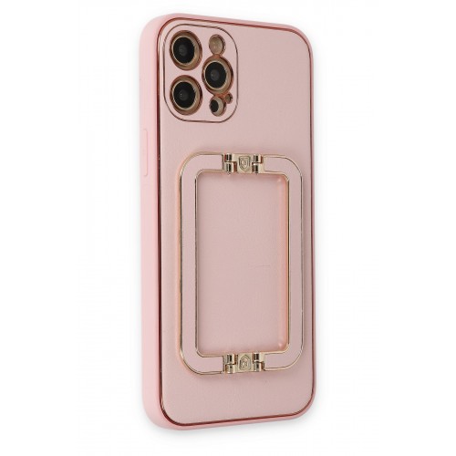 Newface iPhone 12 Pro Kılıf Coco Elit Kapak - Pembe Newface iPhone 12 Pro Kılıf Coco Elit Kapak - Pembe