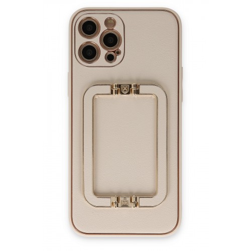 Newface iPhone 12 Pro Kılıf Coco Elit Kapak - Gold Newface iPhone 12 Pro Kılıf Coco Elit Kapak - Gold