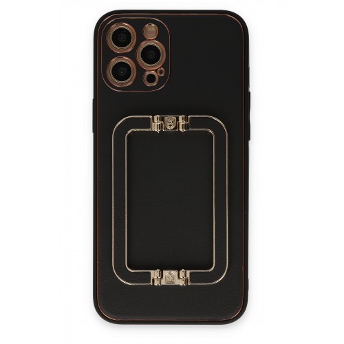 Newface iPhone 12 Pro Max Kılıf Coco Elit Kapak - Siyah Newface iPhone 12 Pro Max Kılıf Coco Elit Kapak - Siyah