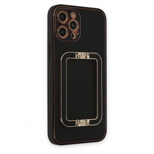 Newface iPhone 12 Pro Max Kılıf Coco Elit Kapak - Siyah Newface iPhone 12 Pro Max Kılıf Coco Elit Kapak - Siyah