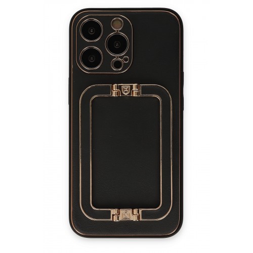 Newface iPhone 13 Pro Kılıf Coco Elit Kapak - Siyah Newface iPhone 13 Pro Kılıf Coco Elit Kapak - Siyah