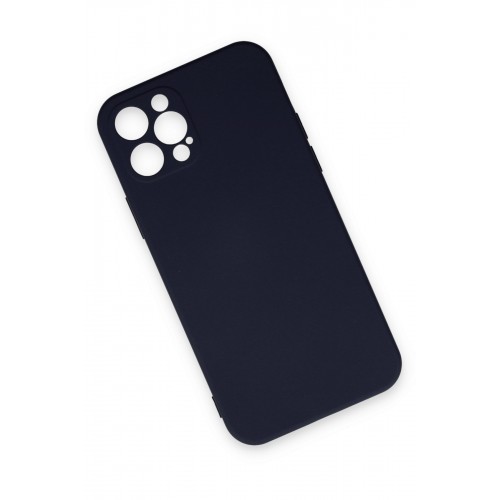 Newface iPhone 12 Pro Max Kılıf Nano içi Kadife Silikon - Lacivert Newface iPhone 12 Pro Max Kılıf Nano içi Kadife Silikon - Lacivert