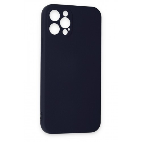 Newface iPhone 12 Pro Max Kılıf Nano içi Kadife Silikon - Lacivert Newface iPhone 12 Pro Max Kılıf Nano içi Kadife Silikon - Lacivert