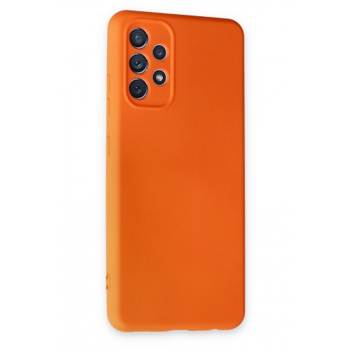 Newface Samsung Galaxy A52S Kılıf Nano içi Kadife Silikon - Turuncu Newface Samsung Galaxy A52S Kılıf Nano içi Kadife Silikon - Turuncu