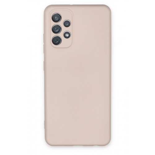 Newface Samsung Galaxy A72 Kılıf Nano içi Kadife Silikon - Pudra Newface Samsung Galaxy A72 Kılıf Nano içi Kadife Silikon - Pudra