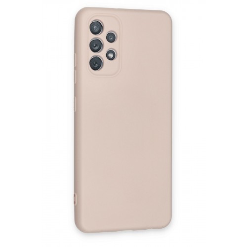Newface Samsung Galaxy A72 Kılıf Nano içi Kadife Silikon - Pudra Newface Samsung Galaxy A72 Kılıf Nano içi Kadife Silikon - Pudra