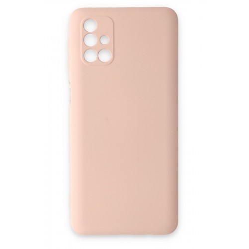 Newface Samsung Galaxy M31S Kılıf Nano içi Kadife Silikon - Pudra Newface Samsung Galaxy M31S Kılıf Nano içi Kadife Silikon - Pudra