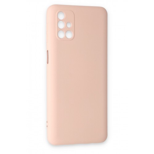 Newface Samsung Galaxy M31S Kılıf Nano içi Kadife Silikon - Pudra Newface Samsung Galaxy M31S Kılıf Nano içi Kadife Silikon - Pudra