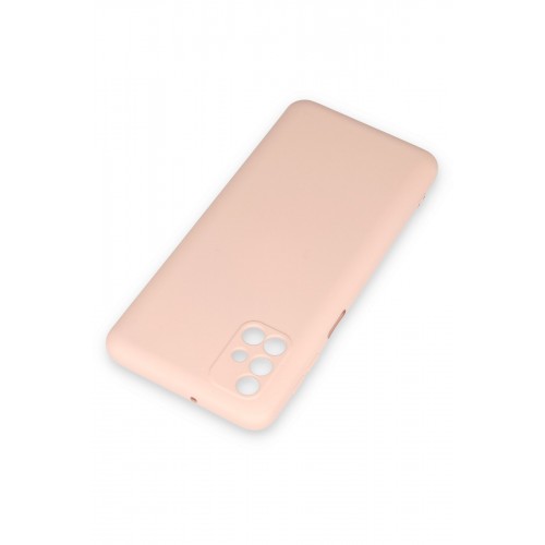 Newface Samsung Galaxy M31S Kılıf Nano içi Kadife Silikon - Pudra Newface Samsung Galaxy M31S Kılıf Nano içi Kadife Silikon - Pudra