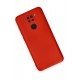 Newface Xiaomi Redmi Note 9 Kılıf Nano içi Kadife Silikon - Kırmızı Newface Xiaomi Redmi Note 9 Kılıf Nano içi Kadife Silikon - Kırmızı