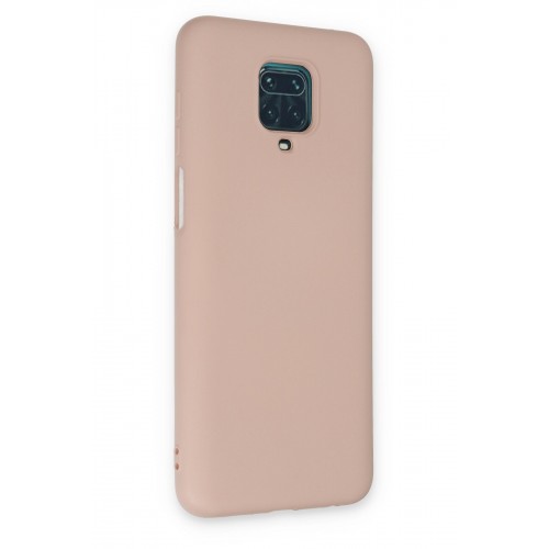 Newface Xiaomi Redmi Note 9 Pro Kılıf Nano içi Kadife Silikon - Pudra Newface Xiaomi Redmi Note 9 Pro Kılıf Nano içi Kadife Silikon - Pudra