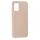 Newface Samsung Galaxy S20 Plus Kılıf Nano içi Kadife Silikon - Pudra Newface Samsung Galaxy S20 Plus Kılıf Nano içi Kadife Silikon - Pudra