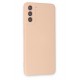 Newface Samsung Galaxy S21 Plus Kılıf Nano içi Kadife Silikon - Pudra Newface Samsung Galaxy S21 Plus Kılıf Nano içi Kadife Silikon - Pudra