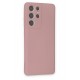 Newface Samsung Galaxy S21 Ultra Kılıf Nano içi Kadife Silikon - Pudra Newface Samsung Galaxy S21 Ultra Kılıf Nano içi Kadife Silikon - Pudra