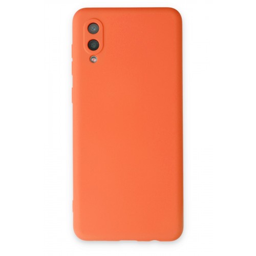 Newface Samsung Galaxy A02 Kılıf Nano içi Kadife Silikon - Turuncu Newface Samsung Galaxy A02 Kılıf Nano içi Kadife Silikon - Turuncu
