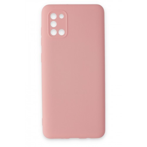 Newface Samsung Galaxy A31 Kılıf Nano içi Kadife Silikon - Pudra Newface Samsung Galaxy A31 Kılıf Nano içi Kadife Silikon - Pudra