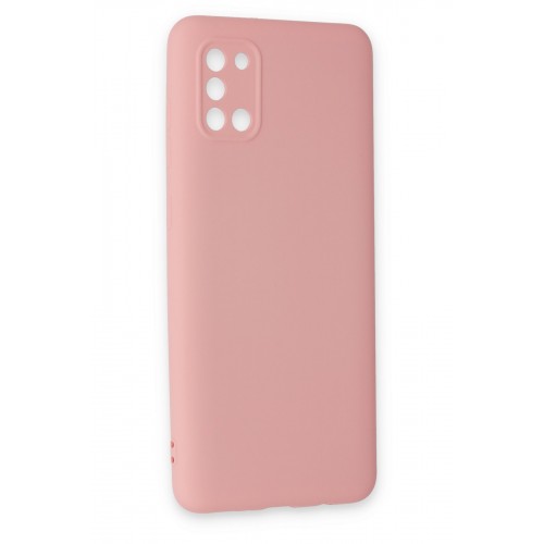 Newface Samsung Galaxy A31 Kılıf Nano içi Kadife Silikon - Pudra Newface Samsung Galaxy A31 Kılıf Nano içi Kadife Silikon - Pudra