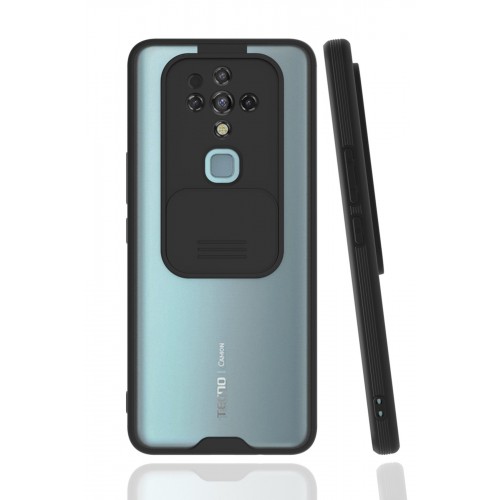 Newface Tecno Camon 16 Kılıf Platin Kamera Koruma Silikon - Siyah Newface Tecno Camon 16 Kılıf Platin Kamera Koruma Silikon - Siyah