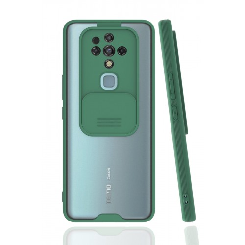 Newface Tecno Camon 16 Kılıf Platin Kamera Koruma Silikon - Yeşil Newface Tecno Camon 16 Kılıf Platin Kamera Koruma Silikon - Yeşil