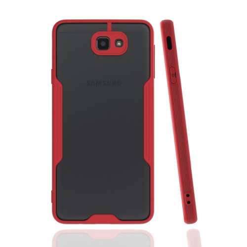 Newface Samsung Galaxy J7 Prime Kılıf Platin Silikon - Kırmızı Newface Samsung Galaxy J7 Prime Kılıf Platin Silikon - Kırmızı