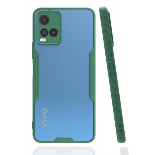 Newface Vivo Y33S Kılıf Platin Silikon - Yeşil Newface Vivo Y33S Kılıf Platin Silikon - Yeşil