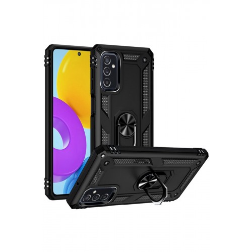 Newface Samsung Galaxy M52 5G Kılıf Sofya Yüzüklü Silikon Kapak - Siyah Newface Samsung Galaxy M52 5G Kılıf Sofya Yüzüklü Silikon Kapak - Siyah