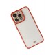 Newface iPhone 13 Pro Kılıf Liva Lens Silikon - Kırmızı Newface iPhone 13 Pro Kılıf Liva Lens Silikon - Kırmızı