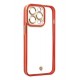 Newface iPhone 13 Pro Kılıf Liva Lens Silikon - Kırmızı Newface iPhone 13 Pro Kılıf Liva Lens Silikon - Kırmızı