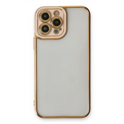 Newface iPhone 13 Pro Kılıf Liva Lens Silikon - Pudra Newface iPhone 13 Pro Kılıf Liva Lens Silikon - Pudra