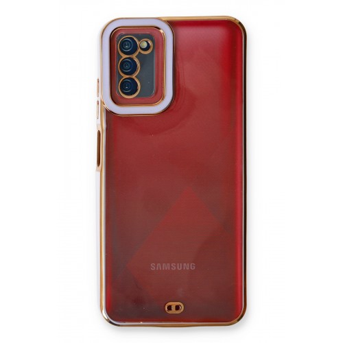 Newface Samsung Galaxy A02S Kılıf Liva Lens Silikon - Lila Newface Samsung Galaxy A02S Kılıf Liva Lens Silikon - Lila