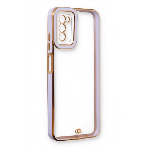 Newface Samsung Galaxy A02S Kılıf Liva Lens Silikon - Lila Newface Samsung Galaxy A02S Kılıf Liva Lens Silikon - Lila