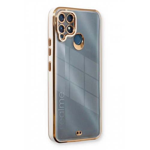 Newface Realme C25 Kılıf Liva Lens Silikon - Beyaz Newface Realme C25 Kılıf Liva Lens Silikon - Beyaz