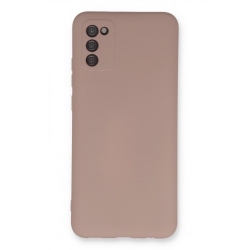 Newface Samsung Galaxy A03S Kılıf Nano içi Kadife Silikon - Pudra Newface Samsung Galaxy A03S Kılıf Nano içi Kadife Silikon - Pudra