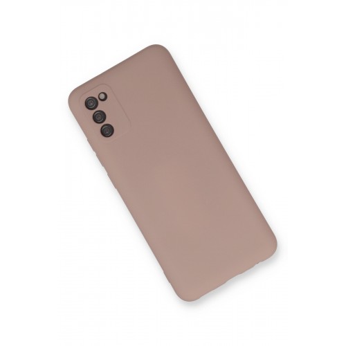 Newface Samsung Galaxy A03S Kılıf Nano içi Kadife Silikon - Pudra Newface Samsung Galaxy A03S Kılıf Nano içi Kadife Silikon - Pudra
