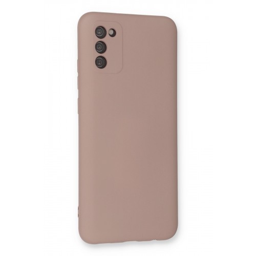 Newface Samsung Galaxy A03S Kılıf Nano içi Kadife Silikon - Pudra Newface Samsung Galaxy A03S Kılıf Nano içi Kadife Silikon - Pudra