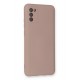 Newface Samsung Galaxy A03S Kılıf Nano içi Kadife Silikon - Pudra Newface Samsung Galaxy A03S Kılıf Nano içi Kadife Silikon - Pudra