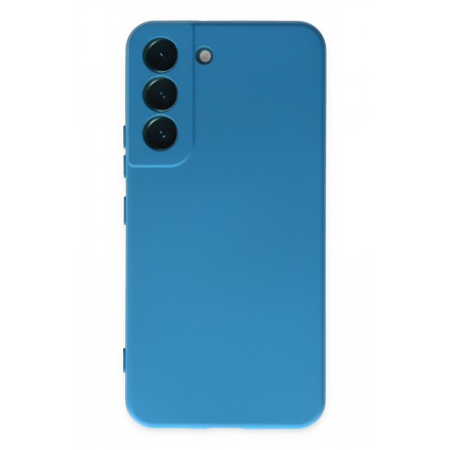 Newface Samsung Galaxy S22 Plus Kılıf Nano içi Kadife Silikon - Mavi Newface Samsung Galaxy S22 Plus Kılıf Nano içi Kadife Silikon - Mavi