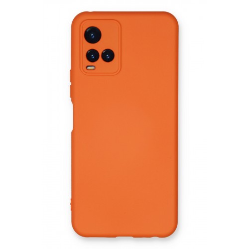 Newface Vivo Y33S Kılıf Nano içi Kadife Silikon - Turuncu Newface Vivo Y33S Kılıf Nano içi Kadife Silikon - Turuncu