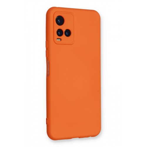 Newface Vivo Y33S Kılıf Nano içi Kadife Silikon - Turuncu Newface Vivo Y33S Kılıf Nano içi Kadife Silikon - Turuncu