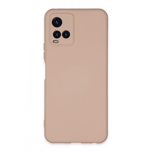 Newface Vivo Y33S Kılıf Nano içi Kadife Silikon - Pudra Newface Vivo Y33S Kılıf Nano içi Kadife Silikon - Pudra