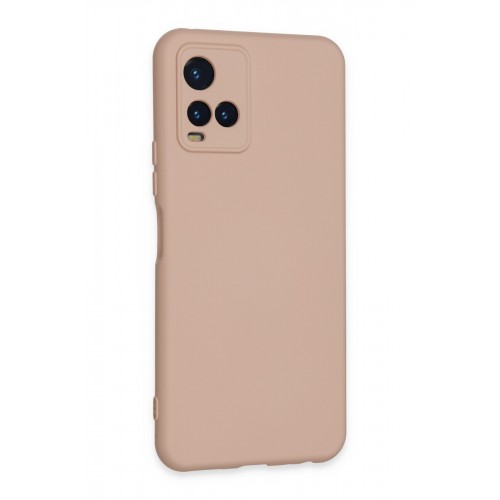 Newface Vivo Y33S Kılıf Nano içi Kadife Silikon - Pudra Newface Vivo Y33S Kılıf Nano içi Kadife Silikon - Pudra
