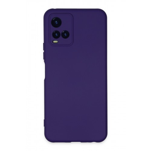 Newface Vivo Y21 Kılıf Nano içi Kadife Silikon - Mor Newface Vivo Y21 Kılıf Nano içi Kadife Silikon - Mor