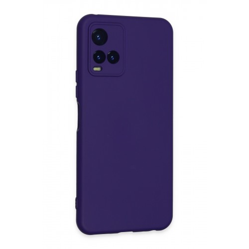 Newface Vivo Y21 Kılıf Nano içi Kadife Silikon - Mor Newface Vivo Y21 Kılıf Nano içi Kadife Silikon - Mor