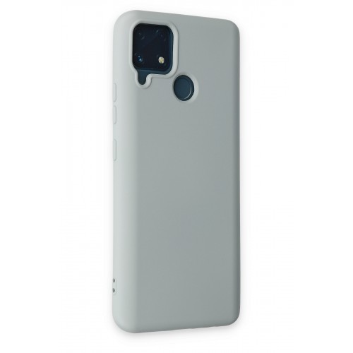 Newface Realme C25 Kılıf Nano içi Kadife Silikon - Buz Mavi Newface Realme C25 Kılıf Nano içi Kadife Silikon - Buz Mavi