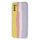 Newface Samsung Galaxy A03S Kılıf Ebruli Lansman Silikon - Sarı-Mavi Newface Samsung Galaxy A03S Kılıf Ebruli Lansman Silikon - Sarı-Mavi