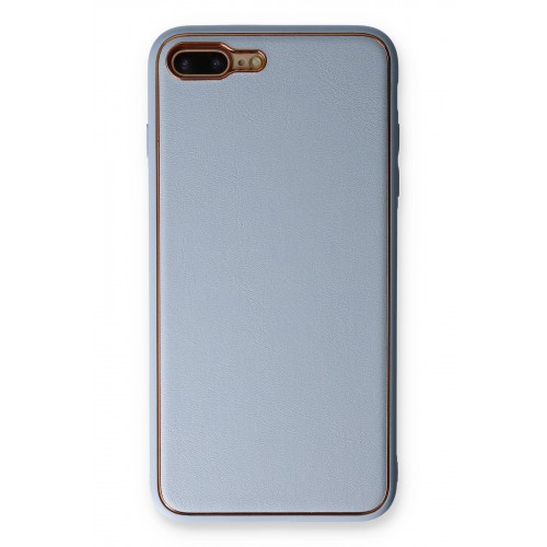 Newface iPhone 7 Plus Kılıf Coco Deri Silikon Kapak - Açık Mavi Newface iPhone 7 Plus Kılıf Coco Deri Silikon Kapak - Açık Mavi