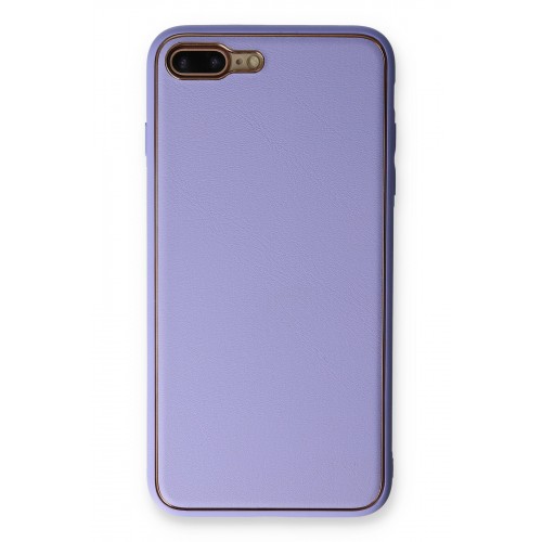 Newface iPhone 7 Plus Kılıf Coco Deri Silikon Kapak - Açık Lila Newface iPhone 7 Plus Kılıf Coco Deri Silikon Kapak - Açık Lila