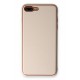 Newface iPhone 8 Plus Kılıf Coco Deri Silikon Kapak - Gold Newface iPhone 8 Plus Kılıf Coco Deri Silikon Kapak - Gold