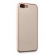Newface iPhone 8 Plus Kılıf Coco Deri Silikon Kapak - Gold Newface iPhone 8 Plus Kılıf Coco Deri Silikon Kapak - Gold